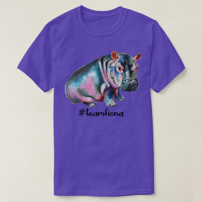 T-shirt Équipe Fiona L'Hippo Cute Preemie Baby Hippo (Design devant)