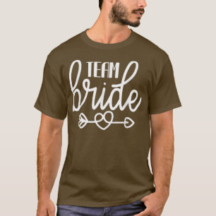 T-shirt Équipe Flèche de Mariée Fête de Mariage et Enterre