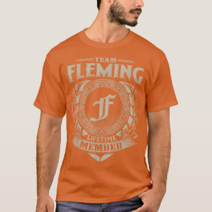 T-shirt Équipe FLEMING Membre à vie Vintage FLEMING Famill