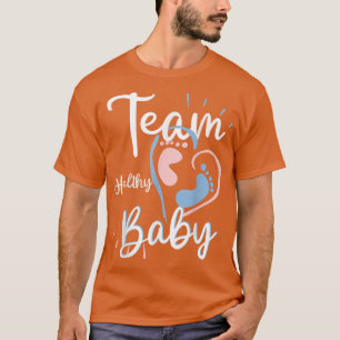 T-shirt Équipe Fournitures de fête Bébé sain Révélation de
