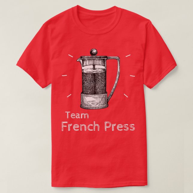 T-shirt Équipe France Presse Café Pot amp Coffee Brew 2 (Design devant)