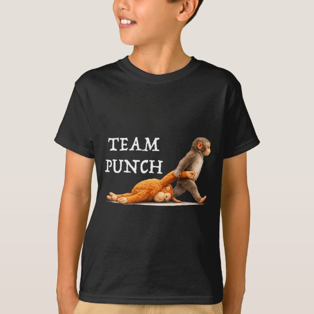 T-shirt Équipe frappe bébé singe Équipe frappe bébé singe  (Devant)