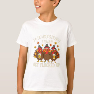 T-shirt Équipe Friendsgiving Dinde Thanksgiving Amis Boire