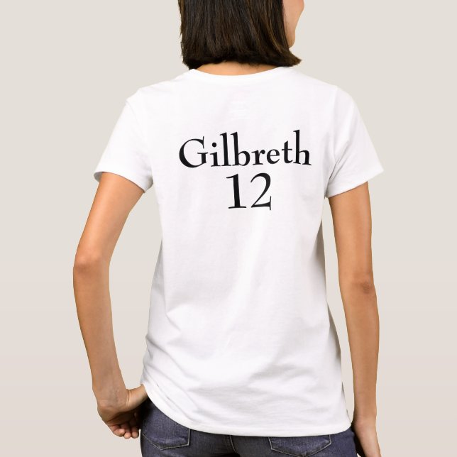 T-shirt Équipe Gilbreth (Dos)