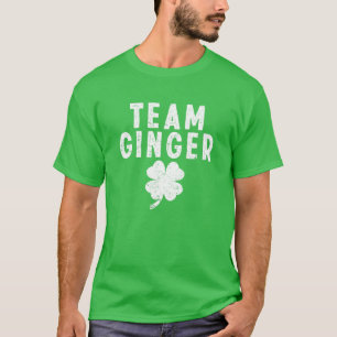 T-shirt Équipe Ginger Funny Mignonne Red Head St Saint Pa