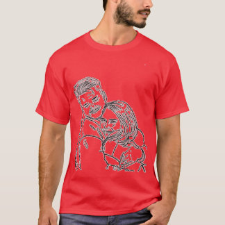 T-shirt Équipe habiller mariée et mariée mariage