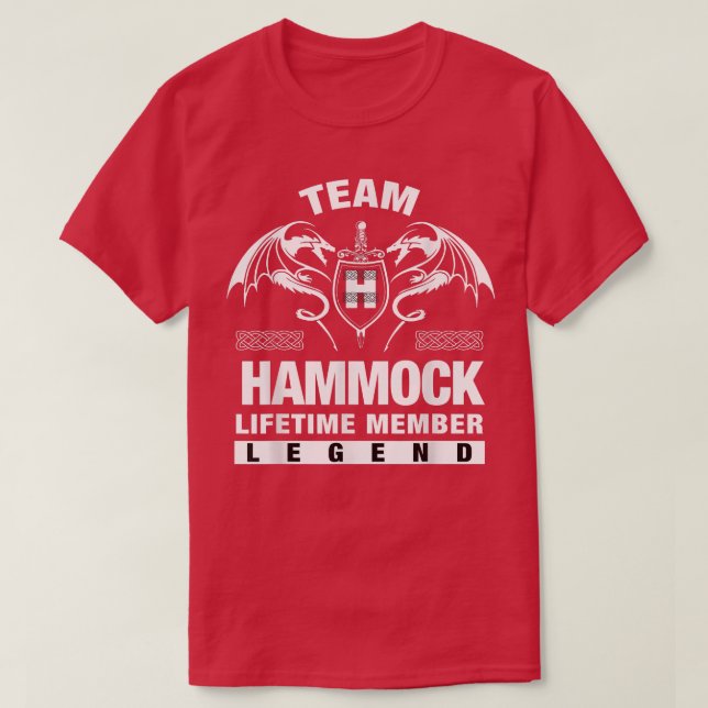 T-shirt Équipe HAMMOCK Cadeaux membres à vie  (Design devant)