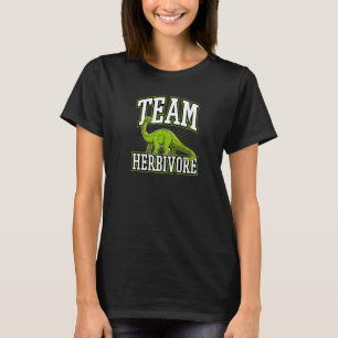 T-shirt Équipe Herbivore Brachiosaurus Pro Vegan Dinosaur