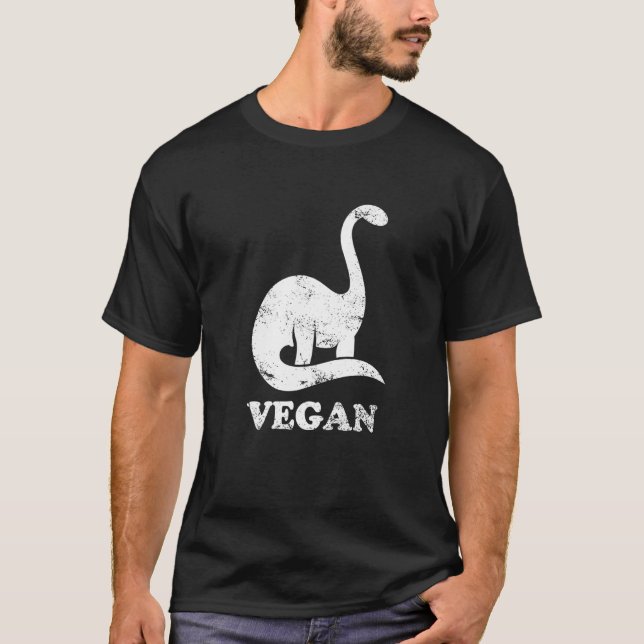 T-shirt Équipe Herbivore Brachiosaurus Vegan Dinosaur Plan (Devant)