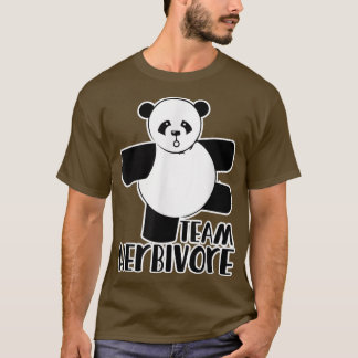 T-shirt Équipe Herbivore végétalien t panda ours tee