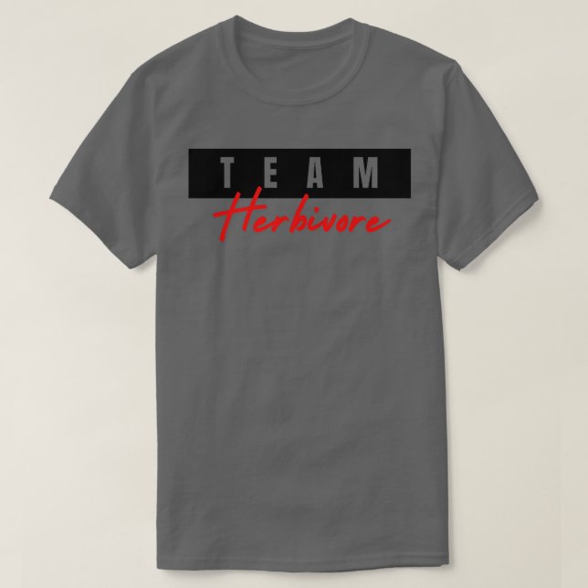 T-shirt Équipe Herbivore végétarien végétarien Herbivore,  (Design devant)