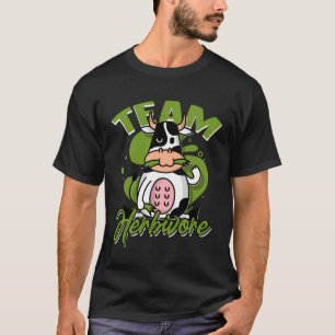 T-shirt Équipe Herbivore Végétarien Végétarien Vache