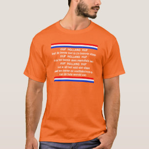 T-shirt Équipe hollandaise de football orange Chant Hup H