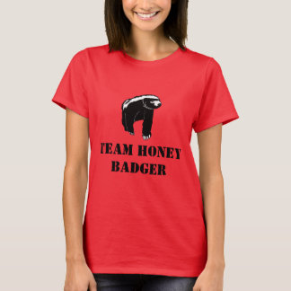 T-shirt Équipe Honey Badger Black Text Grand Design T-shir
