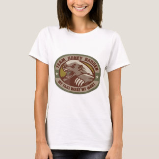 T-shirt Équipe Honey Badger Militaire Morale Patch Vétérin
