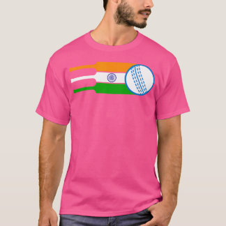 T-shirt Équipe indienne de joueurs de cricket Ventilateurs