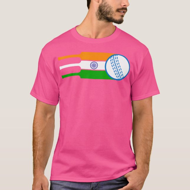 T-shirt Équipe indienne de joueurs de cricket Ventilateurs (Devant)