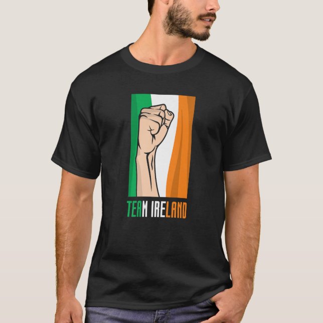 T-shirt Équipe Irlande Jour de la Saint Patrick Gaelic Iri (Devant)