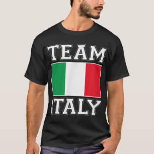 T-shirt Équipe Italie imprimer Italien National Pays Drape