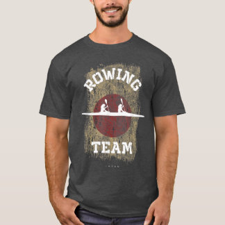 T-shirt Équipe Japon de remorquage Oarswoman Rower Girl Ro