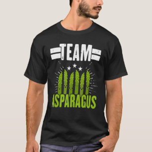 T-shirt Équipe Jardin Légume Asparagus Végétarien Végétali