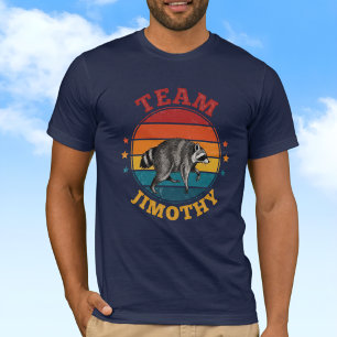 T-shirt Équipe Jimothy le Raton Légendaire Or Rouge Bleu
