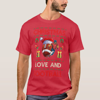T-shirt Équipe Joueuse de collège tenue Noël Amour 1 (2)