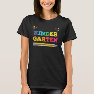 T-shirt Équipe Kinder Garten Retour À L'École