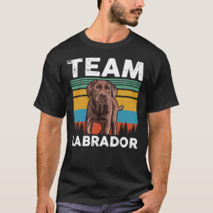 T-shirt Équipe Labrador Retriever Chien