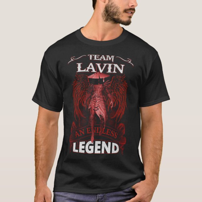 T-shirt Équipe LAVIN - Une LÉGENDE sans fin (Devant)