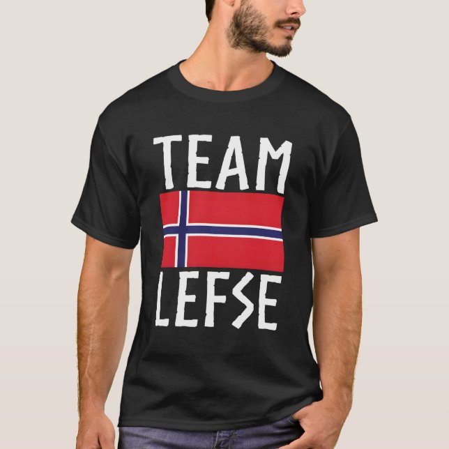 T-shirt Équipe Lefse Norwegian Lefse Lefse (Devant)