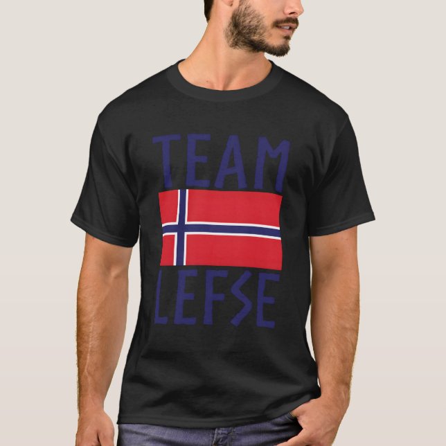T-shirt Équipe Lefse Norwegian Lefse Lefse (Devant)