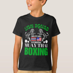 T-shirt Équipe Lion Thaïlande Kickboxing Muay Thai Mma Ent