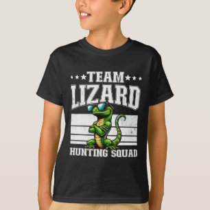 T-shirt Équipe Lizard Hunter Squad Funny Retro Gecko Lizar