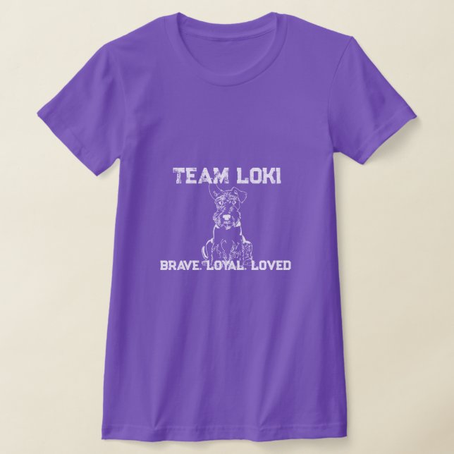 T-shirt Équipe Loki Legacy Grunge Femmes's Slim Fit Purple (Poser)