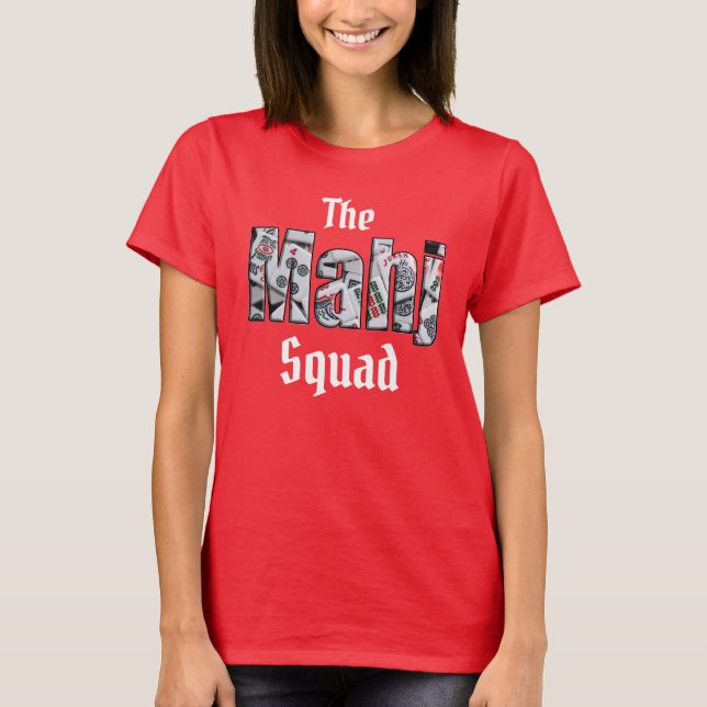 T-Shirt Équipe Mahj Squad Mahjong (Devant)