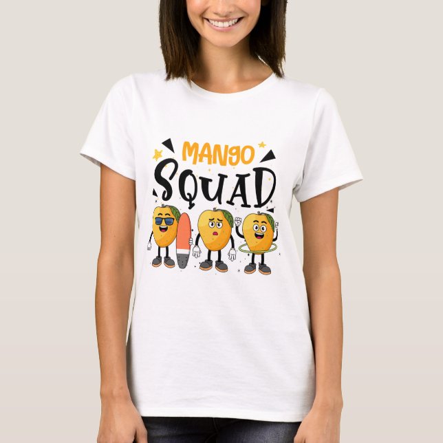 T-shirt Équipe Mango Été Drôle Mango Amateurs de fruits Ma (Devant)