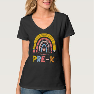 T-shirt Équipe Mare Rainbow Teacher Pré K Premier Jour De