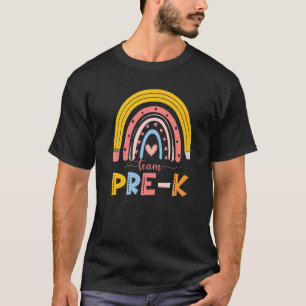 T-shirt Équipe Mare Rainbow Teacher Pré K Premier Jour De