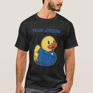 T-shirt Équipe Marié Canard en Caoutchouc Fête Enterrement