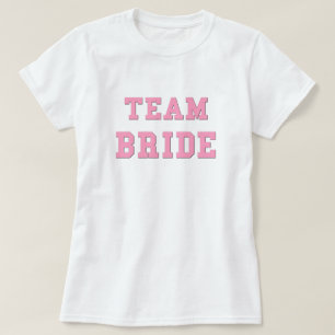 T-shirt Équipe Mariée Drôle Mariage Chemise Rose Mariages