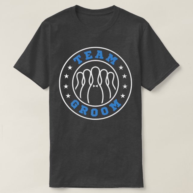 T-shirt Équipe Mariée Équipe Mari Bowling Enterrement de V (Design devant)