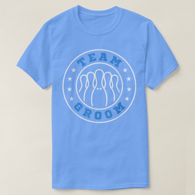 T-shirt Équipe Mariée Équipe Mari Bowling Enterrement de V (Design devant)
