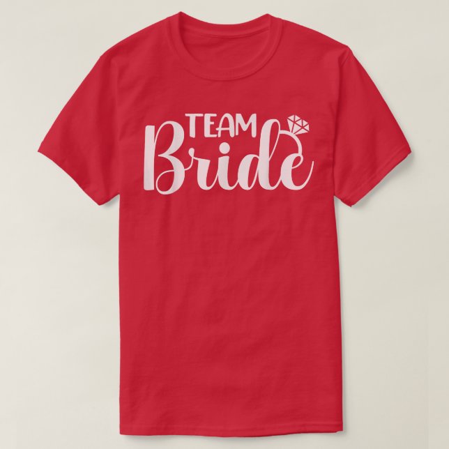 T-shirt Équipe Mariée Mariage assorti EVJF Bride (Design devant)