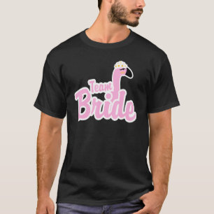 T-shirt Équipe Mariée Oiseau Flamant Rose Animal Variété E