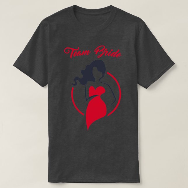 T-SHIRT ÉQUIPE MARIEEE LES FILLES VEULENT S'AMUSER (Design devant)