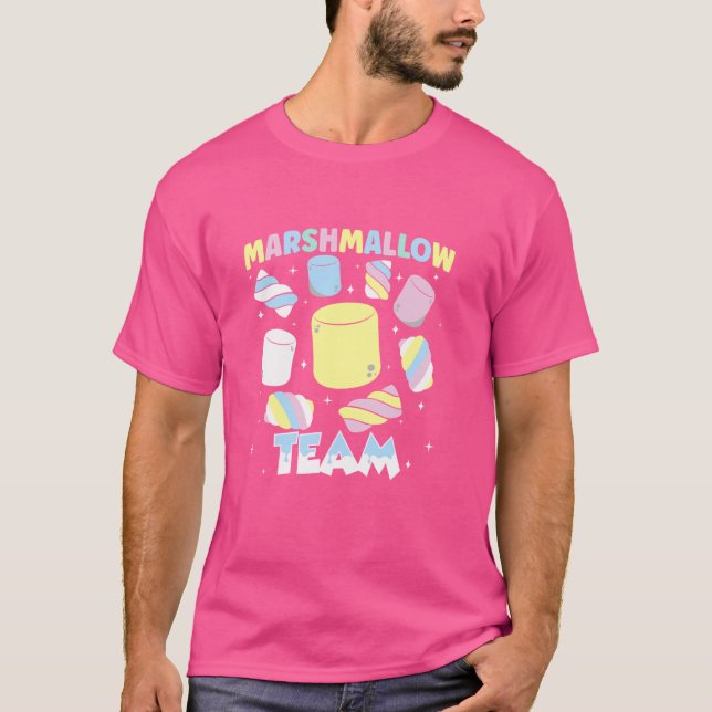 T-shirt Équipe Marshmallow - Sweet Mallow Gummy Candies -  (Devant)
