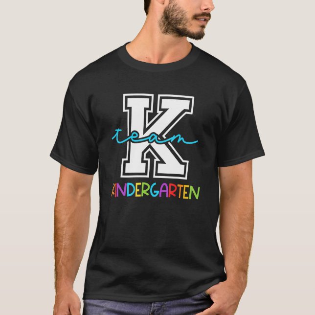 T-shirt Équipe maternelle Équipe K Enseignant élémentaire  (Devant)