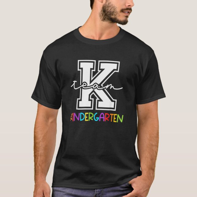 T-shirt Équipe maternelle Équipe K Enseignant élémentaire  (Devant)