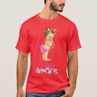 T-shirt Équipe mignonne Princess Team Girl Baby Gender Rev